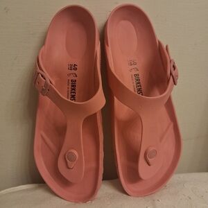 Womens Pink BIRKENSTOCK rubber sandals Size EU 40, US 9